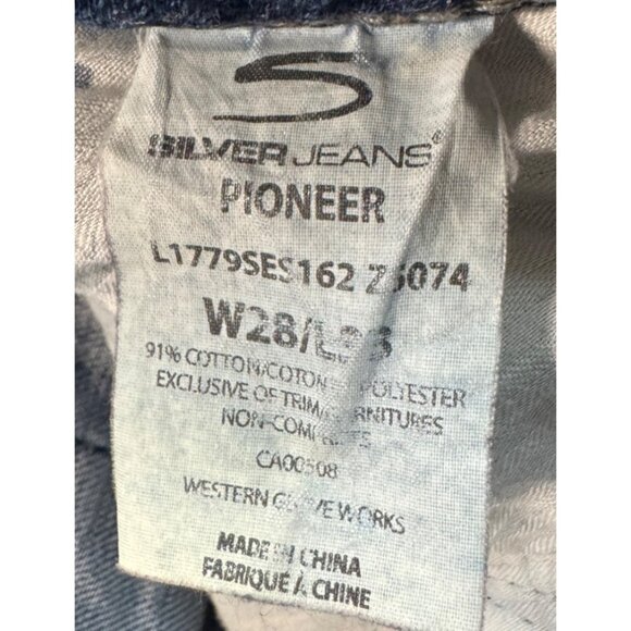 Silver Jeans Co. Womens Distressed Straight-Leg Denim Jeans Size 28/33 - Picture 7 of 14